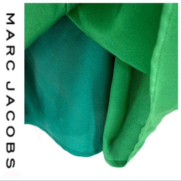 💕SALE 💕 Marc by Marc Jacobs Mariko Green Silk Dress - Picture 7 of 8